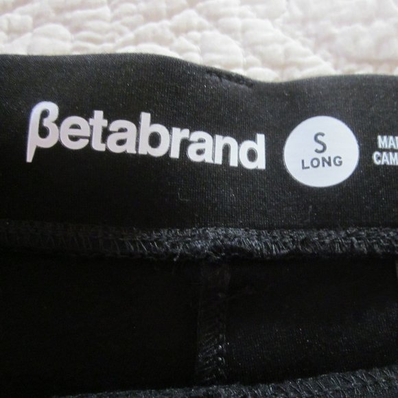 Betabrand Pants S Long Black Straight Leg Yoga - Picture 3 of 6